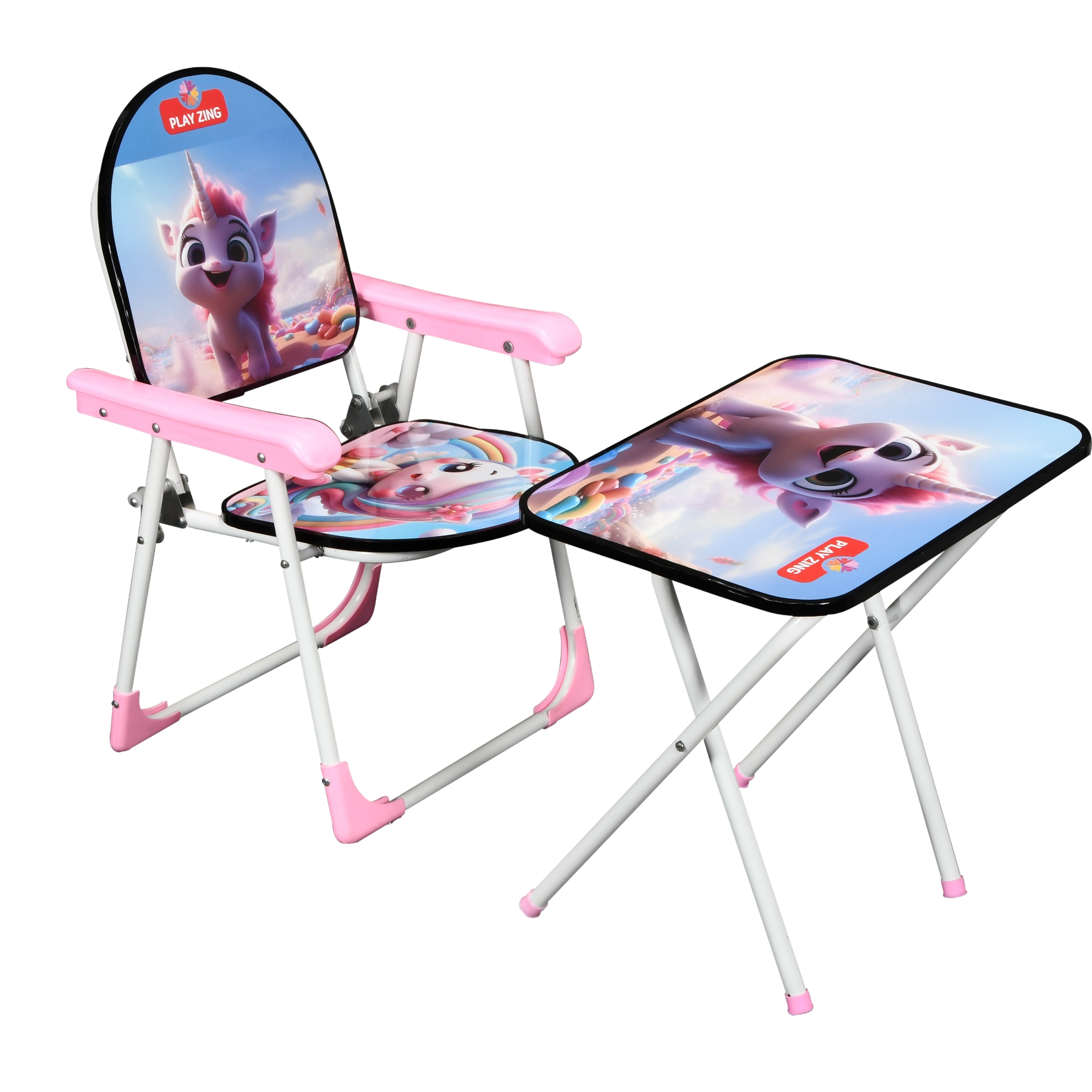 Deluxe Kids Folding Study Chair & Table Set
