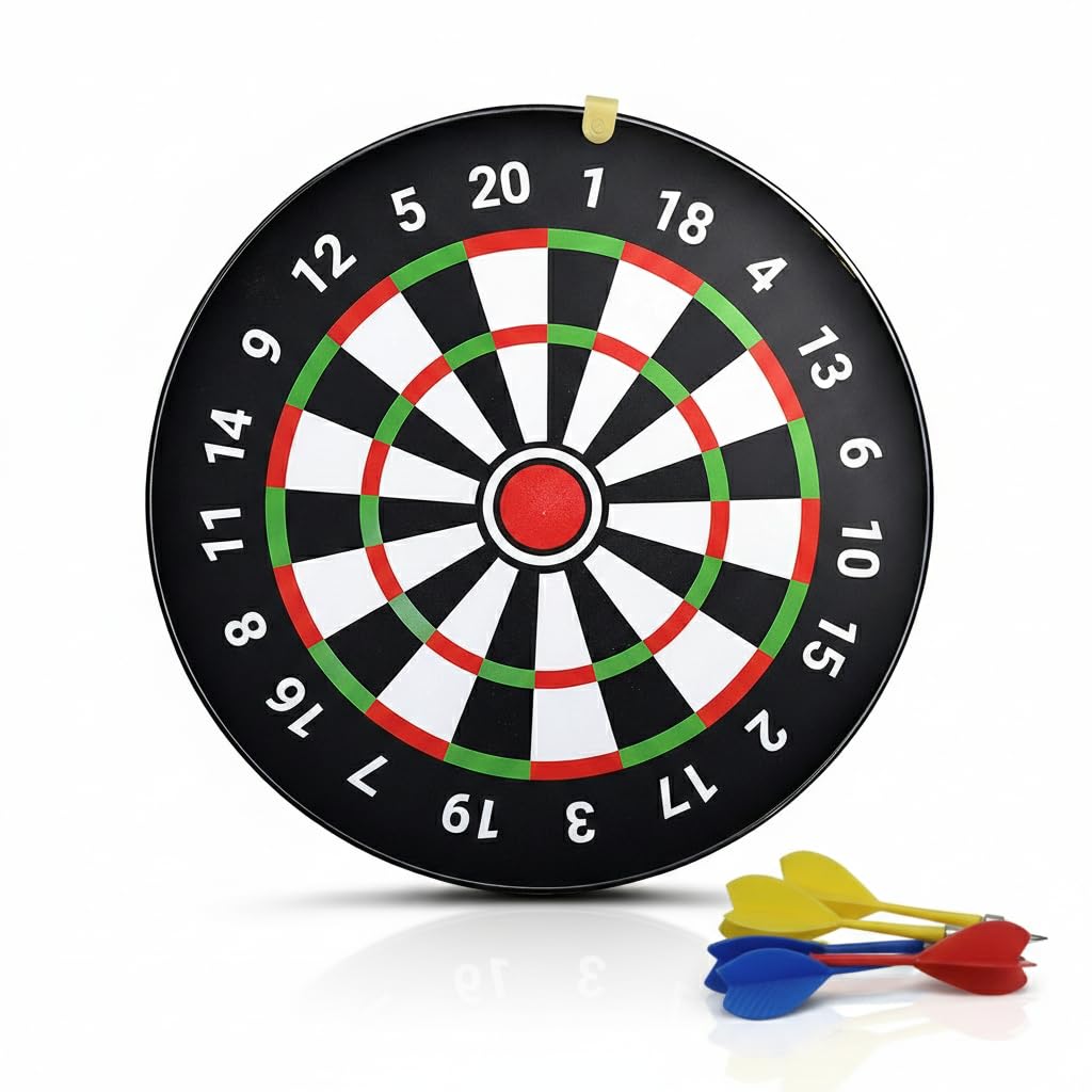 3-in-1 Magnetic Dart Board Indoor Game SetSub