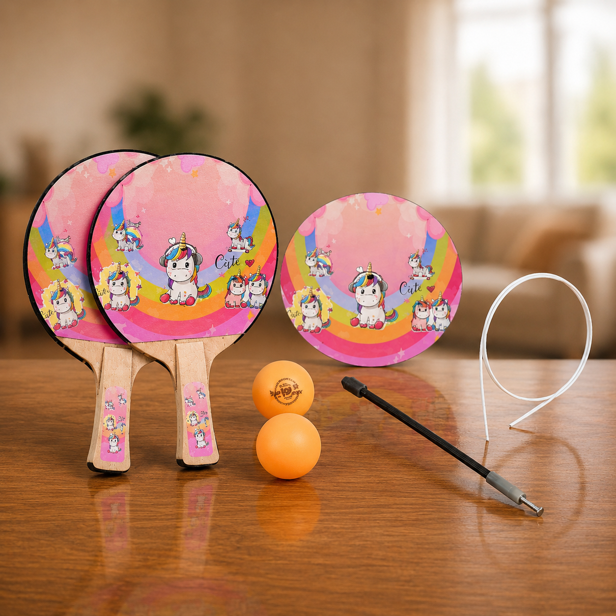Deluxe Ping Pong Training Set for Kids & Beginners Main image
